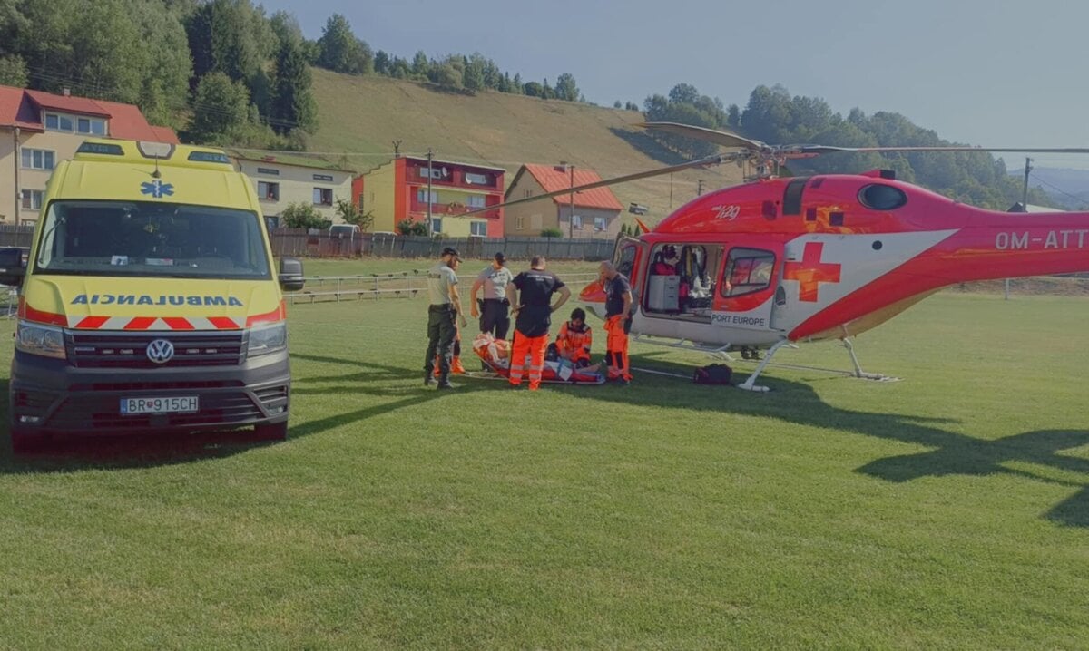 Na ihrisku pristal vrtulnik muzovi hrozil zivot