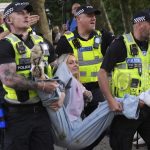 Na demonstracii na podporu Palestiny zadrzali 890 osob