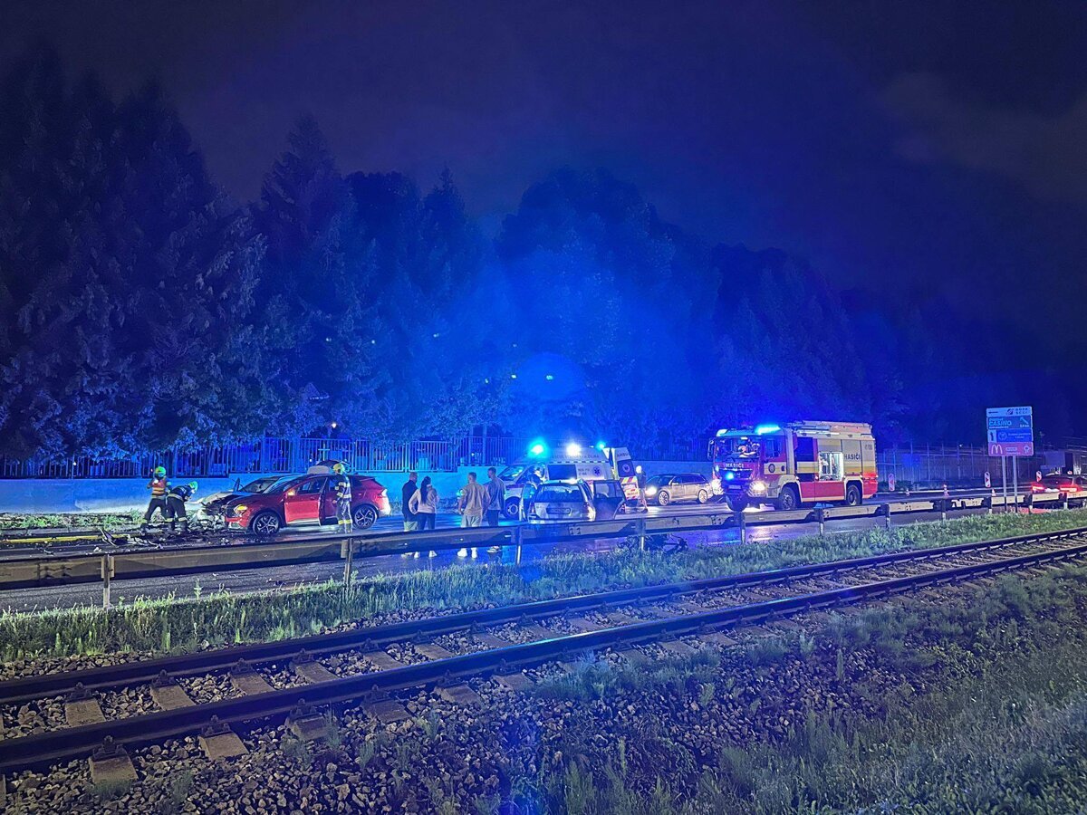 Vazna nehoda pri Starom cintorine v Ziline