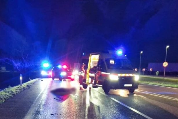 FOTO Tragedia na ceste auto zrazilo chodca zomrel