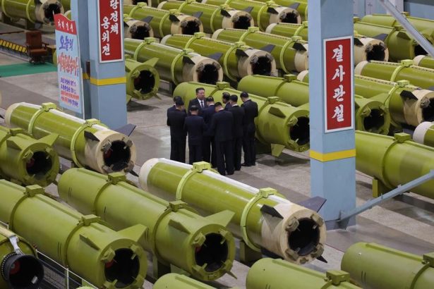 Kim Cong un si v tovarni pozrel nove salvove raketomety