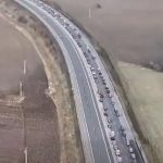 Na D1 pri Turanoch sa vytvorila velka kolona