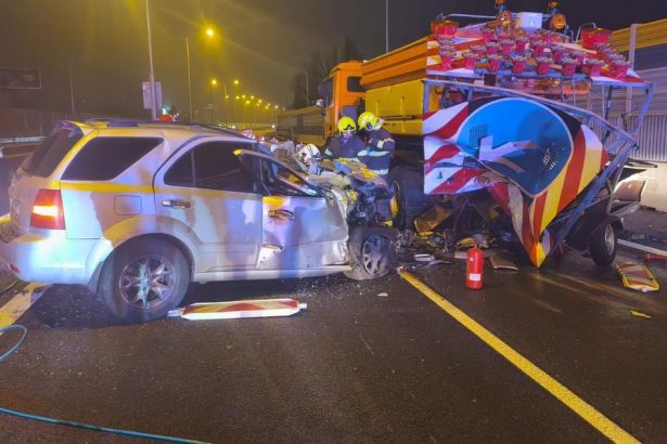 Policia Na D2 sa skoro rano stala nehoda