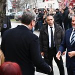 Prezidenti navstivili Slovakov v Srbsku Protestovali proti Vucicovi Pellegrini sklamal niektorych