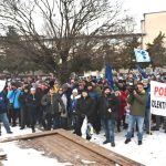 Zamestnanci U S Steel Kosice vyjadili podporu pocas protestu v stredu