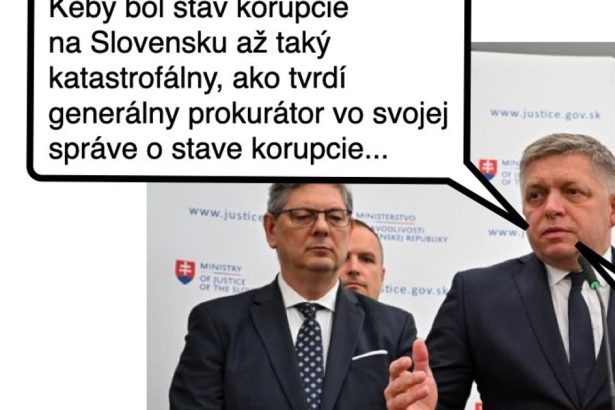 Cynicka obluda Korupcia ma este rezervy