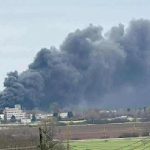 V areali byvaleho zavodu Bukoza v Hencovciach horel poziar