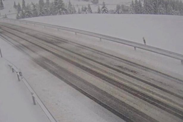 Huste snezenie narusuje dopravu pre cast Banskobystrickeho kraja platia varovania