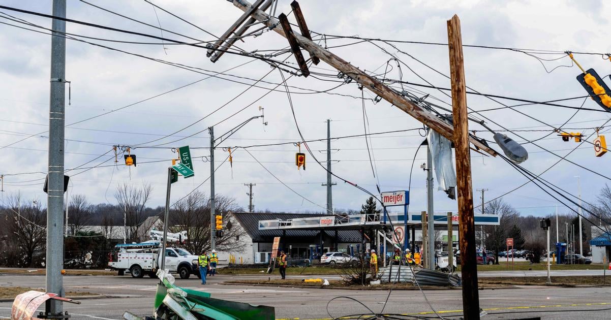Silne vichrice a predpokladane tornado zasiahli Michigan Hlasiatria obete