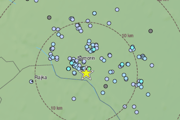 V okoli Samorina zaznamenali zatial najsilnejsi posluch februaroveho zemetrasenia