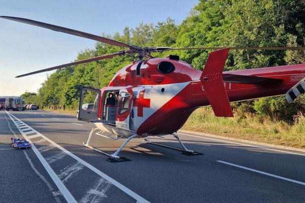 Vazna nehoda pri obci Horny Bar do akcie su zapojene vsetky zachranne zlozky