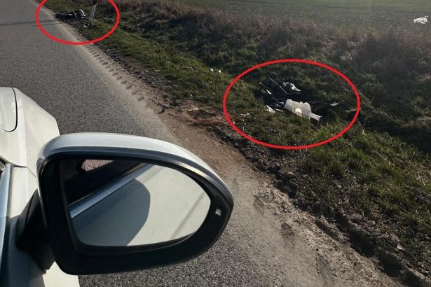 Zvysky po nehode lemovali rusnu cestu spravcu o tom nikto neinformoval