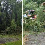 Polamane stromy silny vietor aj krupobitie Zilinou sa prehnala silna burka prudko sa ochladilo