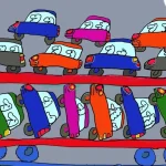 Karikatúra dňa o lacných vlakoch, ktoré lákajú cestujúcich na Slovensku