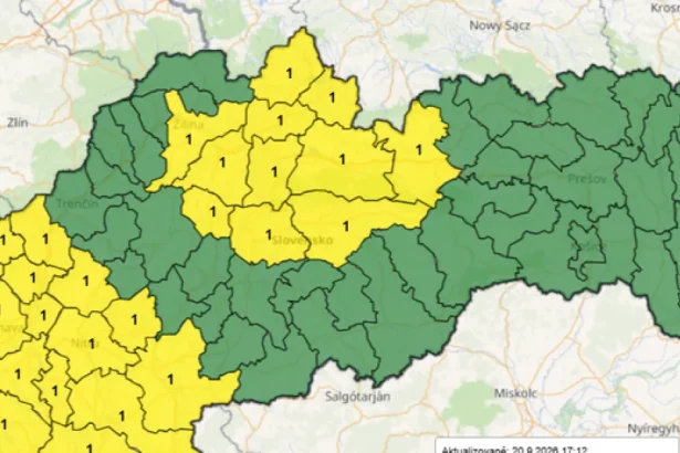 Meteorológovia varujú pred silným vetrom na západnom Slovensku, vydali výstrahy