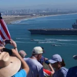 Americká lietadlová loď USS Abraham Lincoln na mori