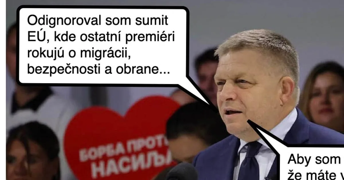 Ficov cynický záujem o formovanie postojov EÚ