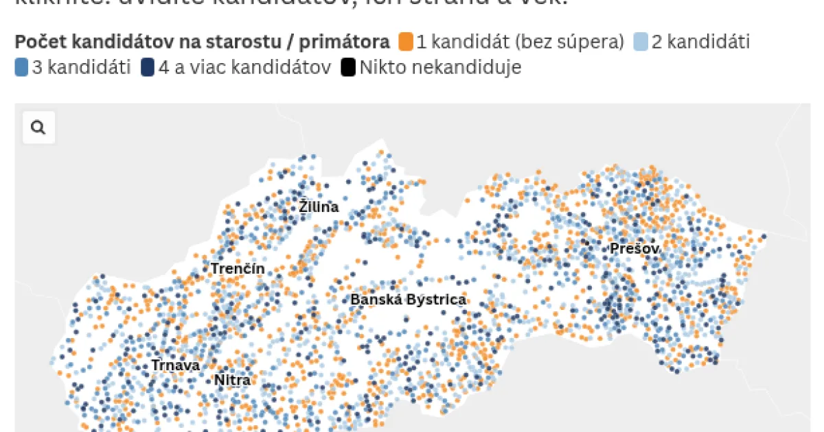 Hlas a Sme rodina slabnú, Republika a nezávislí rastú. Pozrite mapy