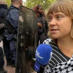 Ku protestujúcim študentom vo Francúzsku sa pridala aj Greta Thunbergová