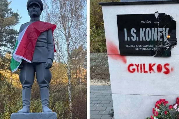 Pri výročí maďarskej revolúcie poškodili nový pomník maršala Koneva