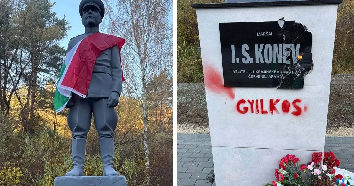 Pri výročí maďarskej revolúcie poškodili nový pomník maršala Koneva