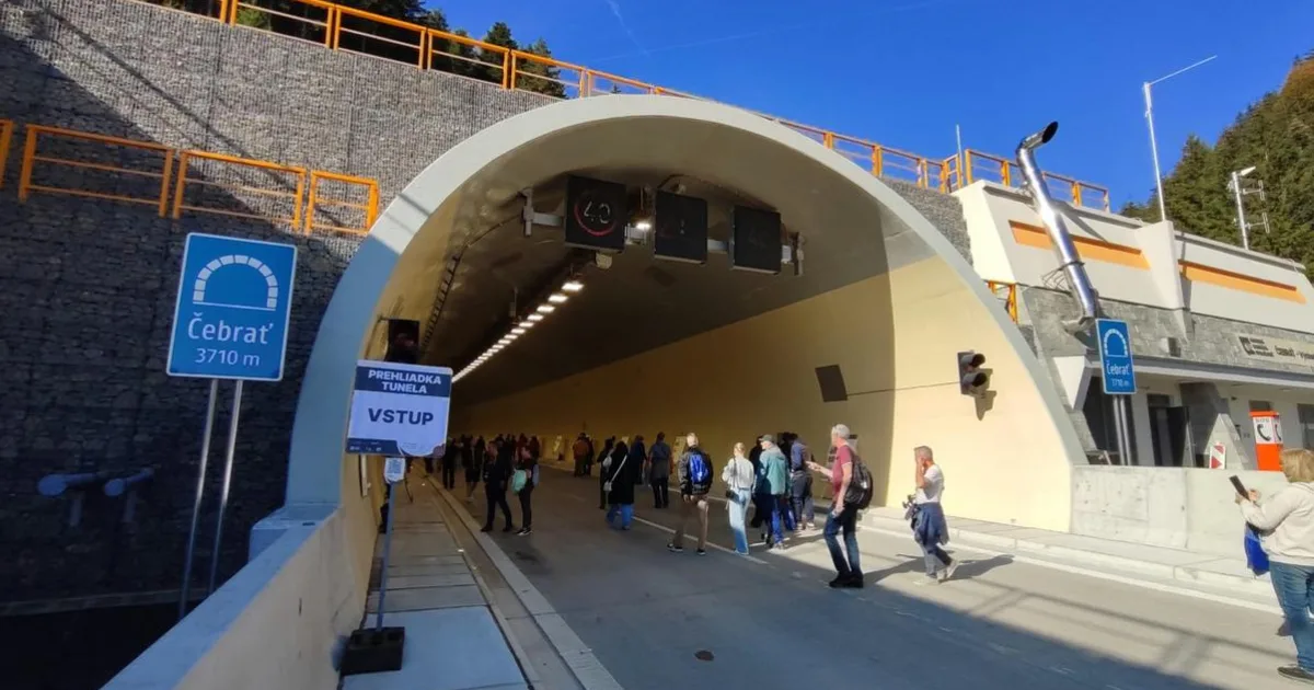 Tunel Čebrať pri Ružomberku otvárajú pre verejnosť